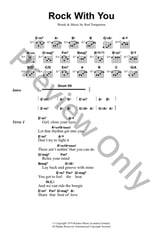 Rock with You Guitar and Fretted sheet music cover